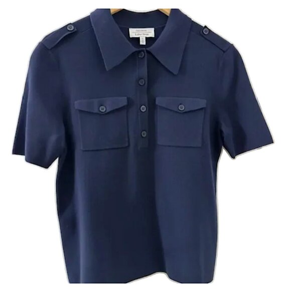And Other Stories Tops - And Other Stories Fitted Utility Polo Knit Shirt - fits like Small